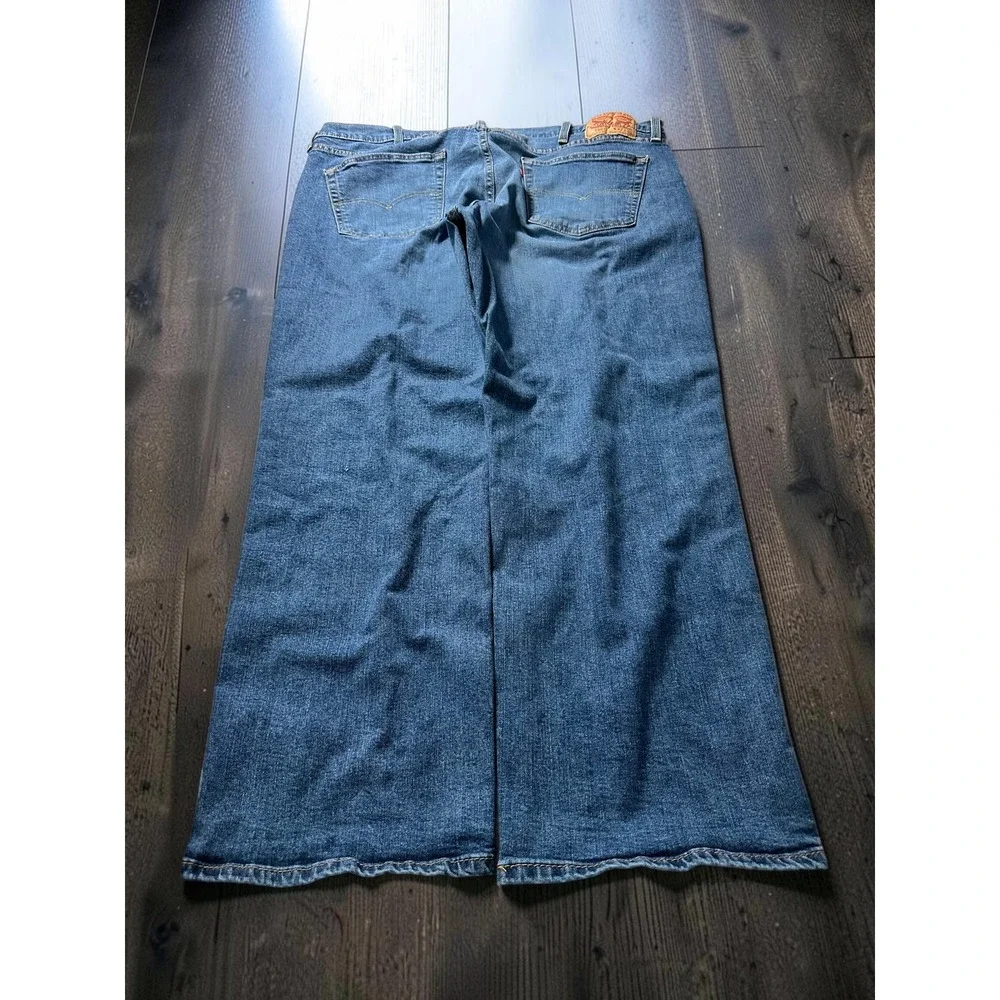 Levi's 559 Relaxed Straight Jeans Mens 42x30 Blue Denim Stretch Casual Workwear